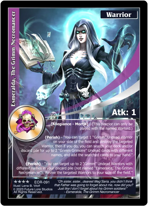 Esmerelda, The Grimm Necromancer (Renown) EOR-091