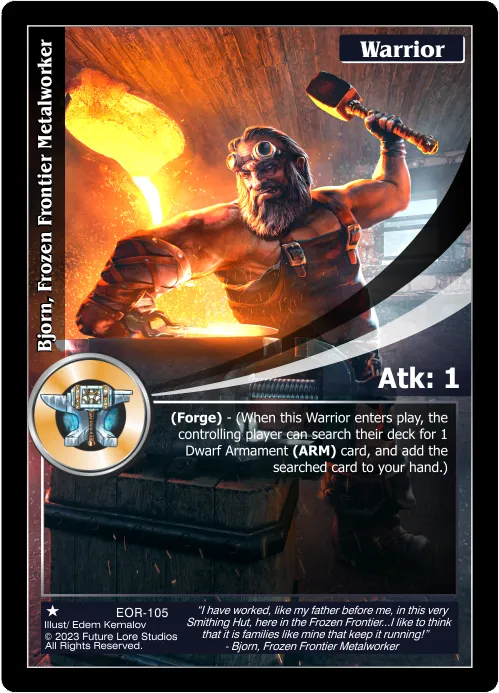 Bjorn, Frozen Frontier Metalworker (Common) EOR-105