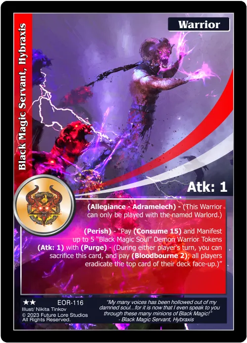 Black Magic Servant, Hybraxis (Uncommon) EOR-116