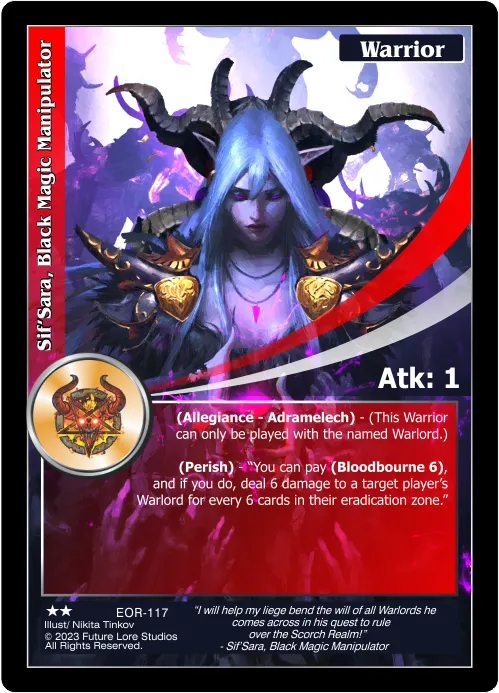 Sif'Sara, Black Magic Manipulaator (Uncommon) EOR-117