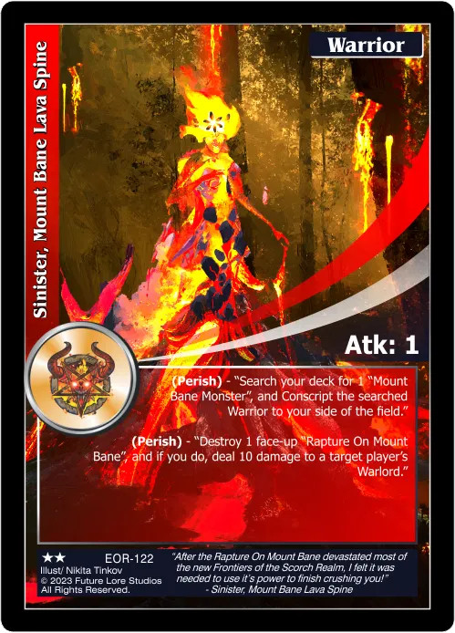 Sinister, Mount Bane Lava Spine (Uncommon) EOR-122