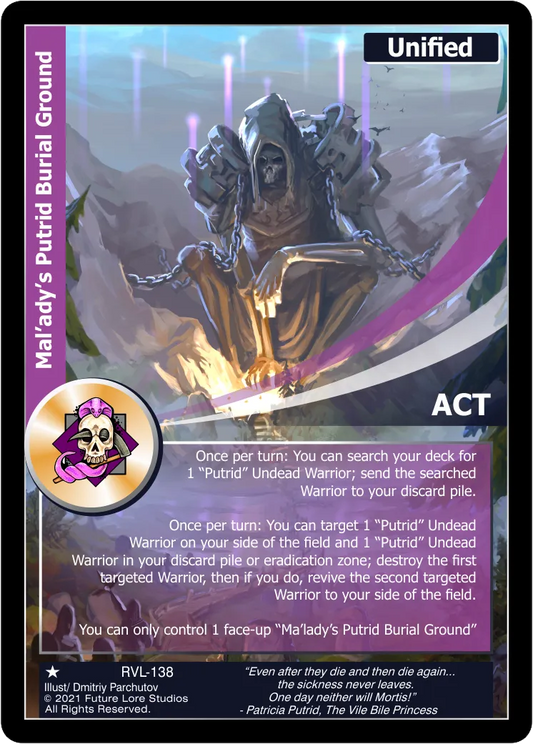 Mal'ady's Putrid Burial Ground (Common) RVL-138