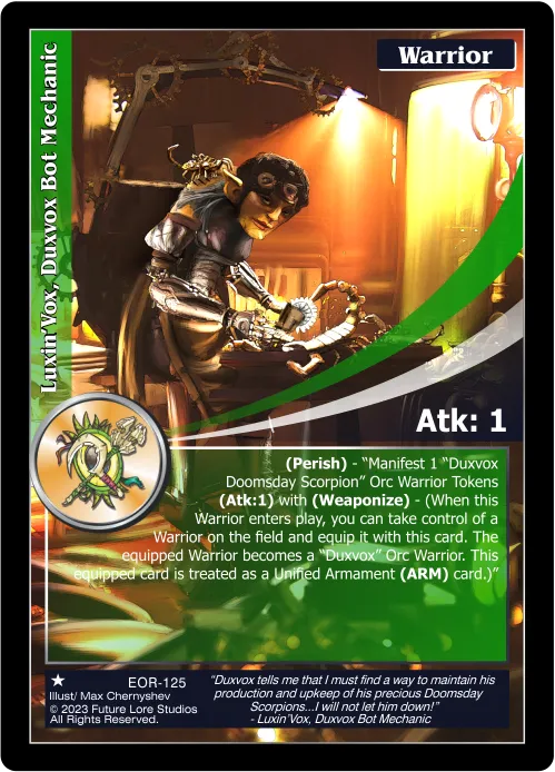 Luxin'Vox, Duxvox Bot Mechanic (Common) EOR-125