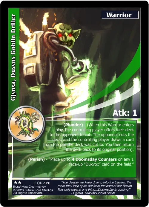 Gjynxa, Duxvox Goblin Driller (Uncommon) EOR-126