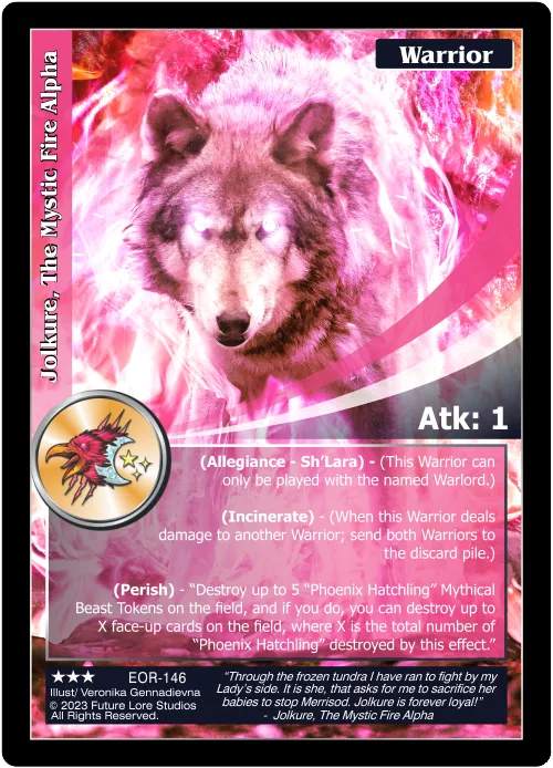 Jolkure, The Mystic Fire Alpha (Rare) EOR-146