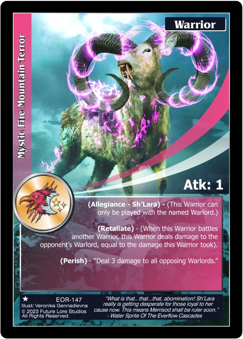 Mystic Fire Mountain Terror (Common) EOR-147