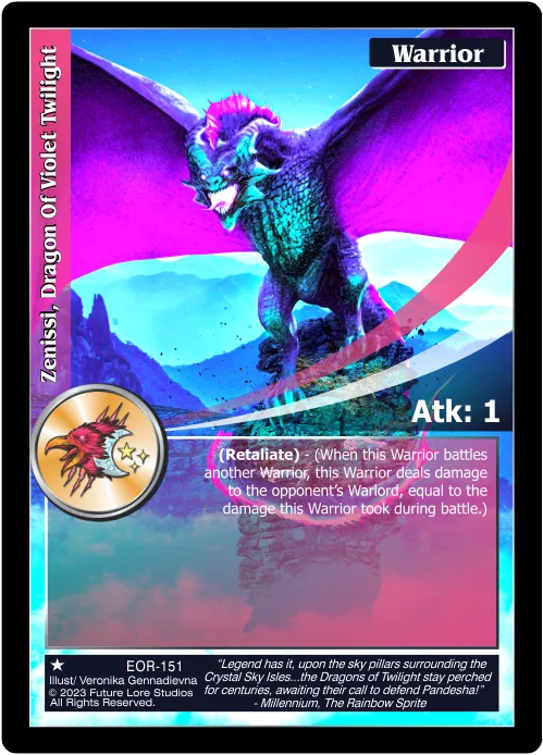 Zenissi, Dragon Of Violet Twilight (Common) EOR-151