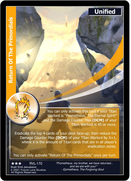 Return Of The Primordials (Rare) RVL-170