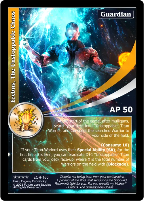 Erebus, The Unstoppable Chaos (Renown) EOR-160