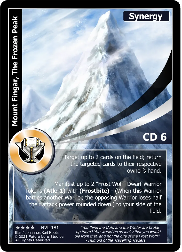 Mount Fingar, The Frozen Peak (Renown) RVL-181