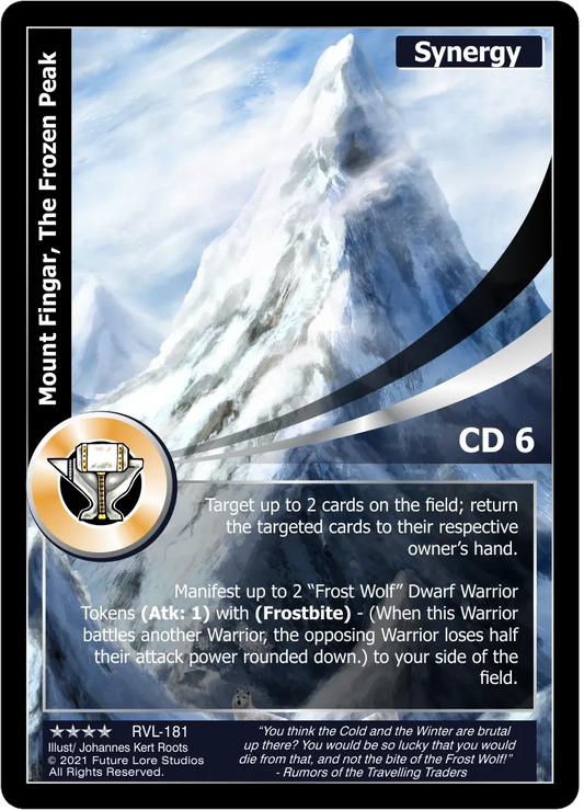 Mount Fingar, The Frozen Peak (Renown) RVL-181