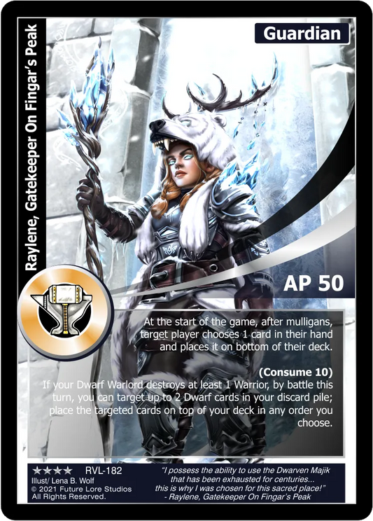 Raylene, Gatekeeper On Fingar's Peak (Renown) RVL-182
