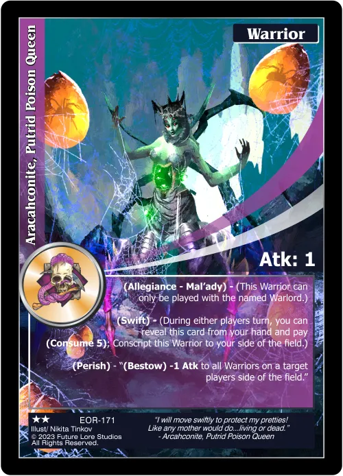 Aracahconite, Putrid Poison Queen (Uncommon) EOR-171
