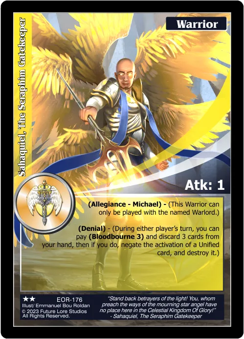 Sahaquiel, The Seraphim Gatekeeper (Uncommon) EOR-176