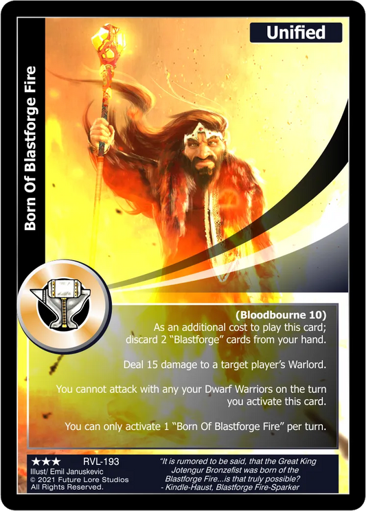 Born Of Blastforge Fire (Rare) RVL-193