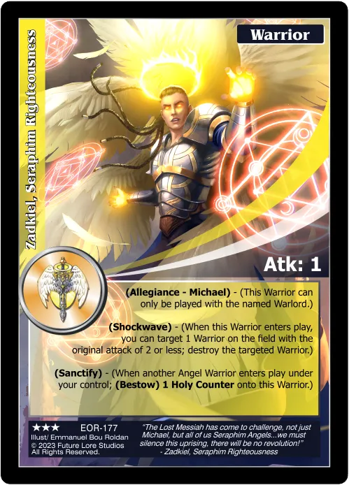 Zadkiel, Seraphim Righteousness (Rare) EOR-177