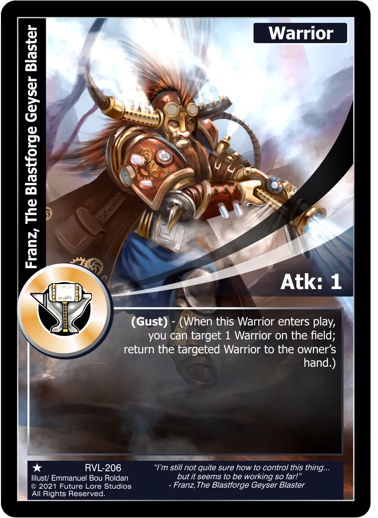Franz, The Blastforge Geyser Blaster (Common) RVL-206