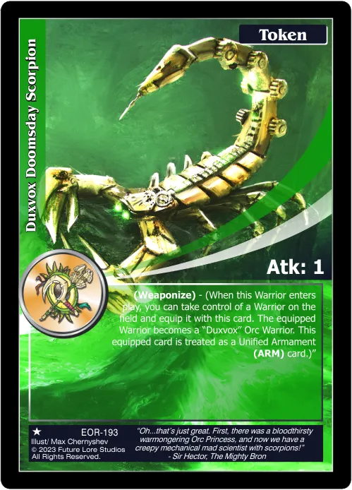 Duxvox Doomsday Scorpion (Common) EOR-193
