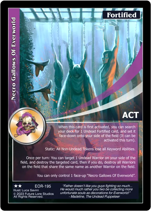 Necro Gallows Of Everworld (Uncommon) EOR-195
