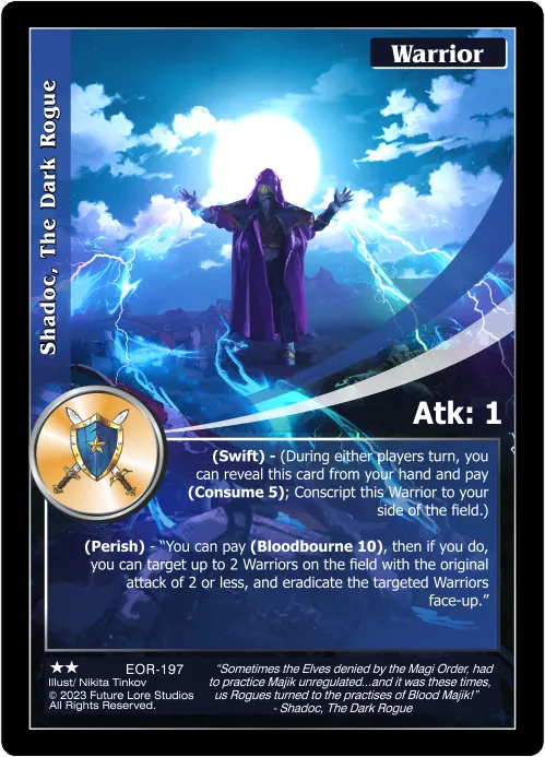 Shadoc, The Dark Rogue (Uncommon) EOR-197