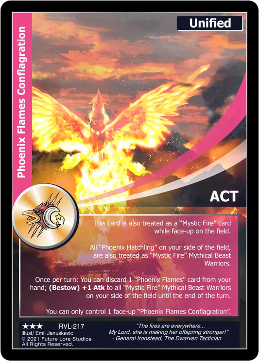 Phoenix Flames Conflagration (Rare) RVL-217