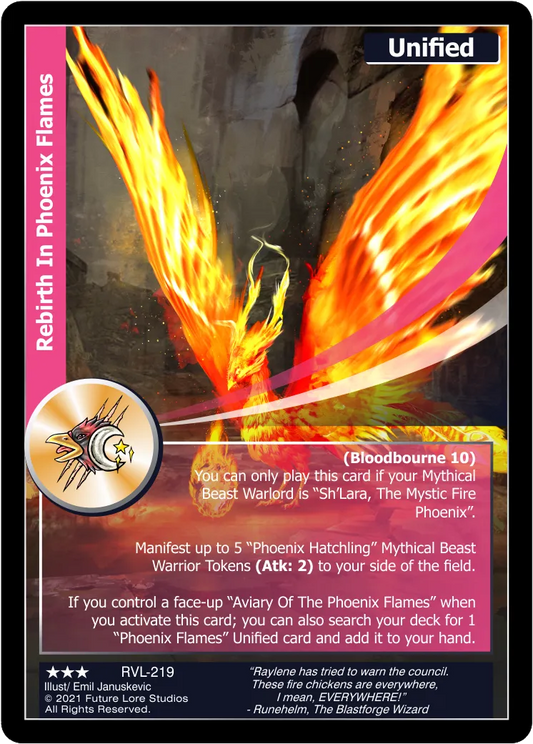 Rebirth In Phoenix Flames (Rare) RVL-219