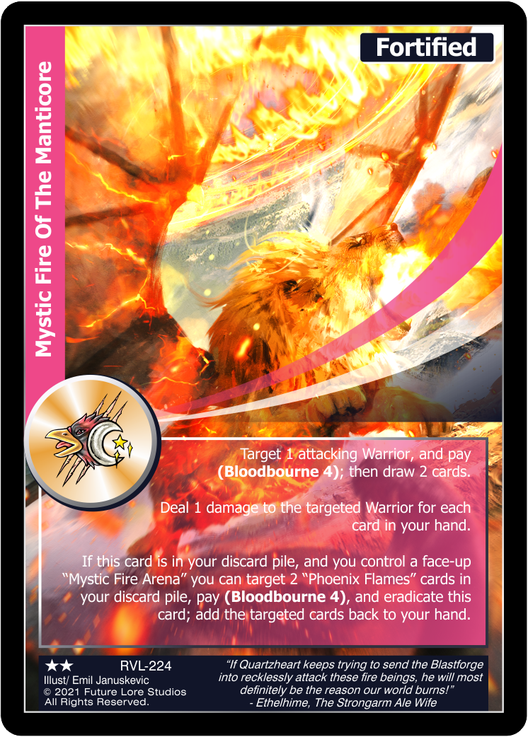 Mystic Fire Of the Manticore (Uncommon) RVL-224