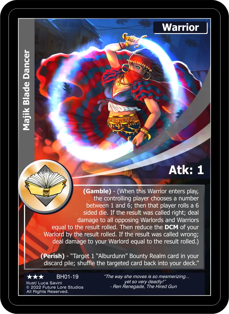 Majik Blade Dancer (Rare) BH01-19