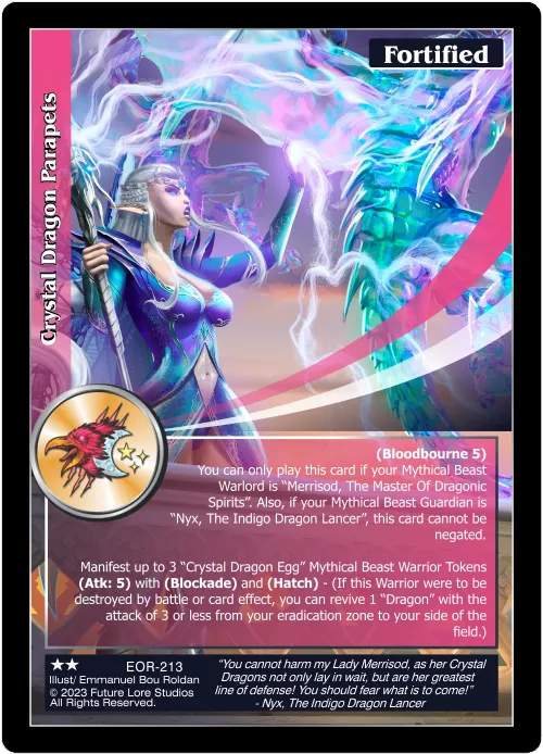Crystal Dragon Parapets (Uncommon) EOR-213