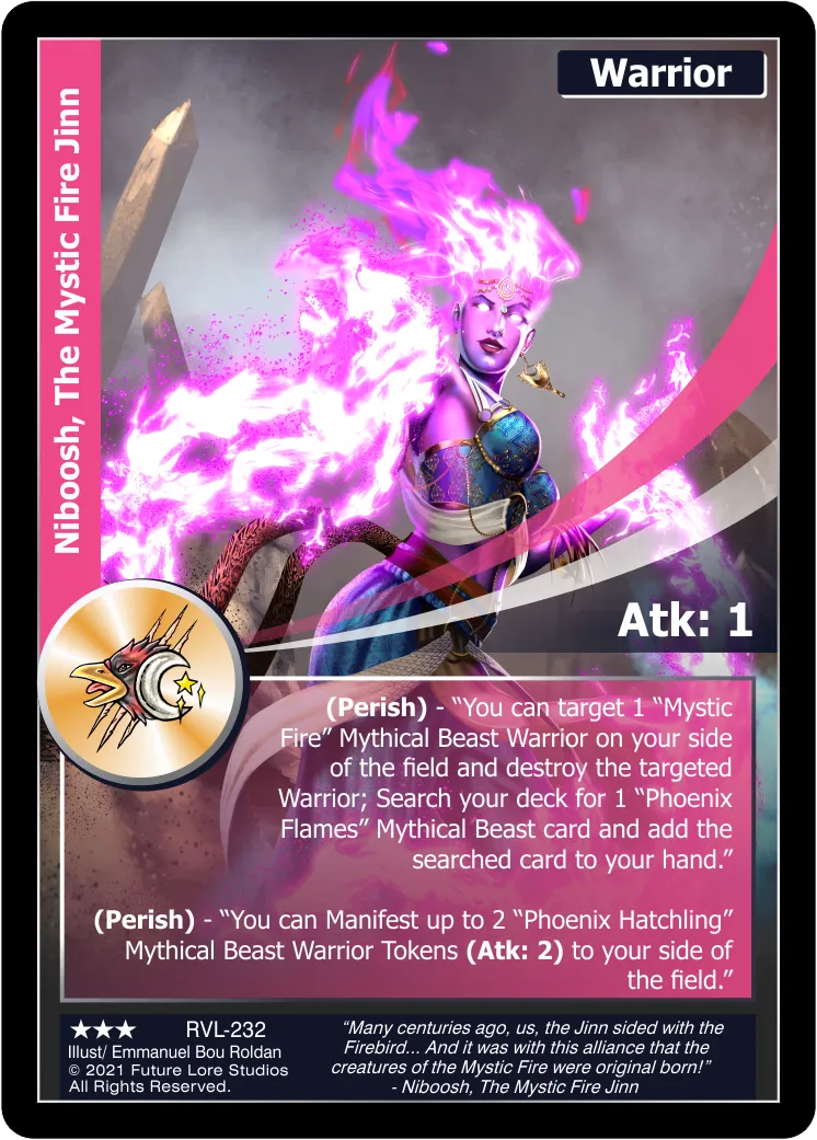 Niboosh, The Mystic Fire Jinn (Rare) RVL-232