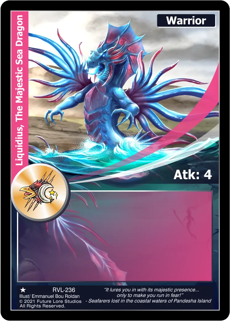 Liquidius, The Majestic Sea Dragon (Common) RVL-236