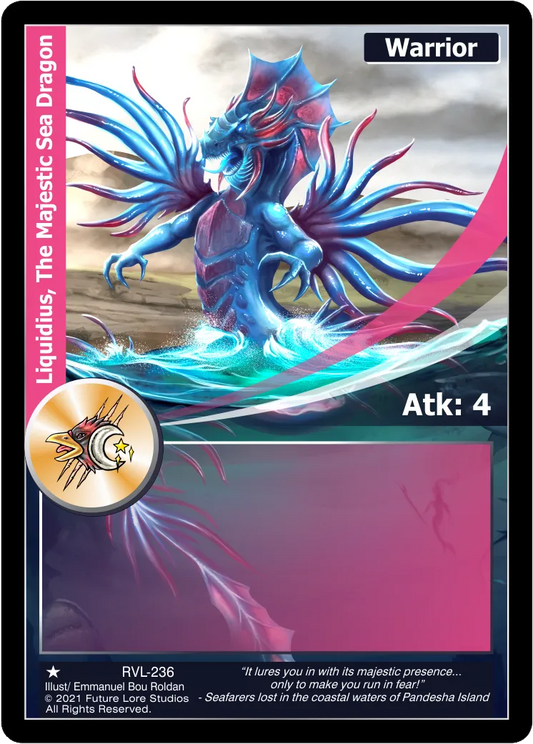 Liquidius, The Majestic Sea Dragon (Common) RVL-236