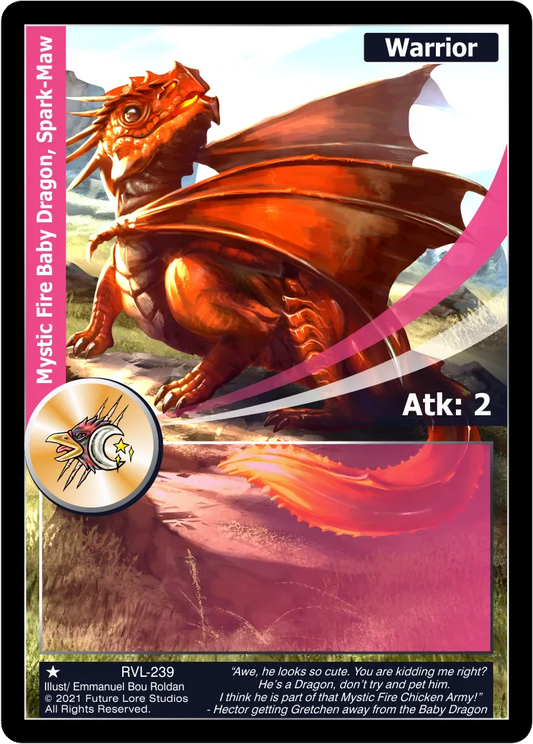 Mystic Fire Baby Dragon, Spark-Maw (Common) RVL-239