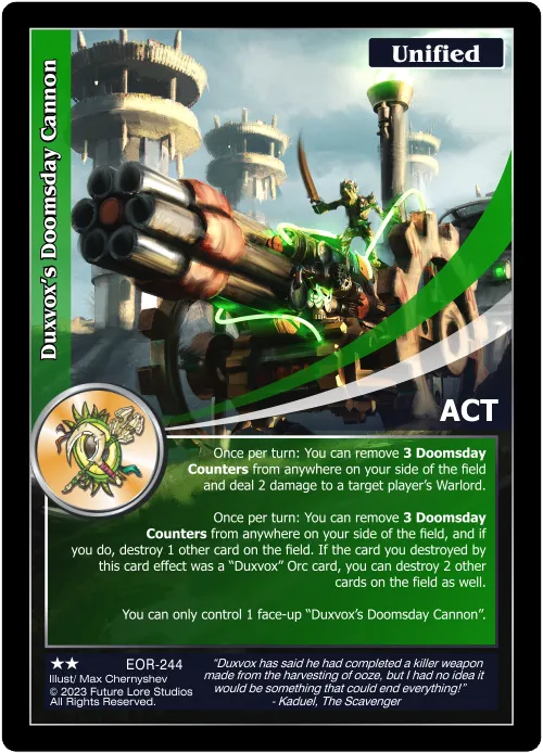 Duxvox's Doomsday Cannon (Uncommon) EOR-244