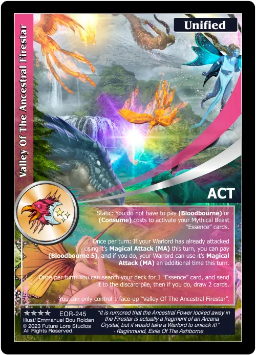 Valley Of The Ancestral Firestar (Renown) EOR-245