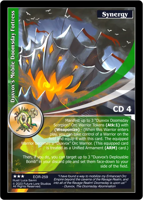 Duxvox's Mobile Doomsday Fortress (Rare) EOR-259