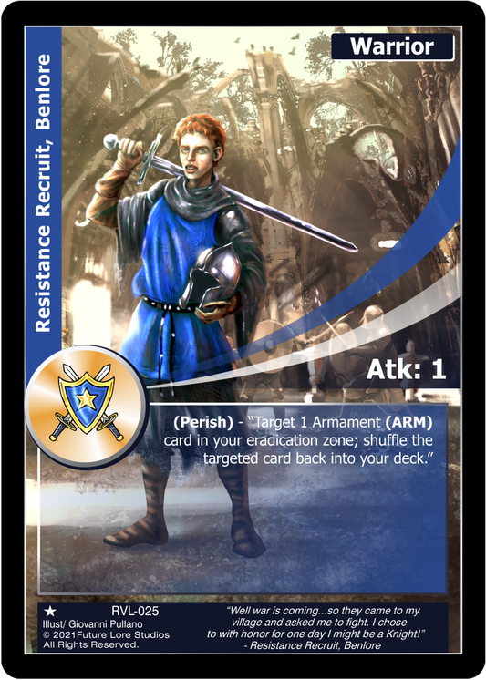 Resistance Recruit, Benlore (Common) RVL-025