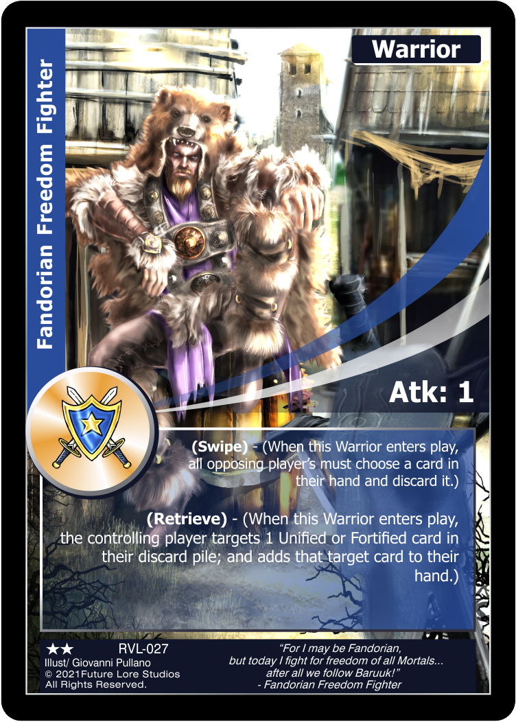 Fandorian Freedom Fighter (Uncommon) RVL-027