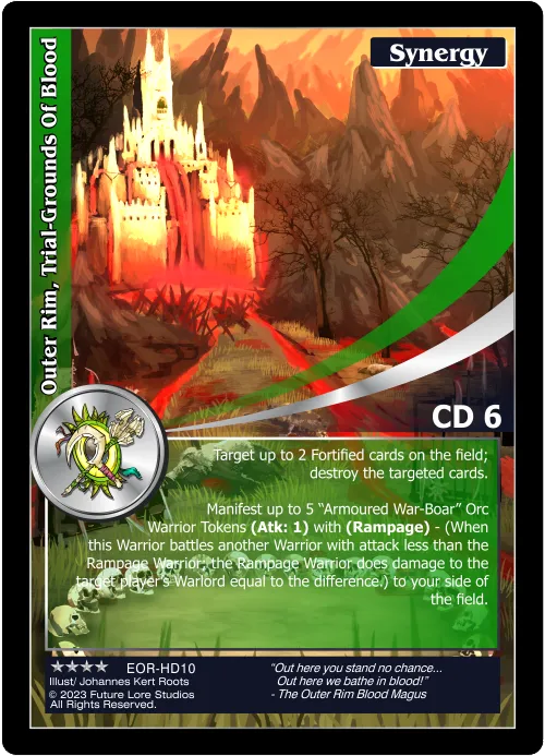 Outer Rim, Trial-Grounds Of Blood (Renown) EOR-HD10