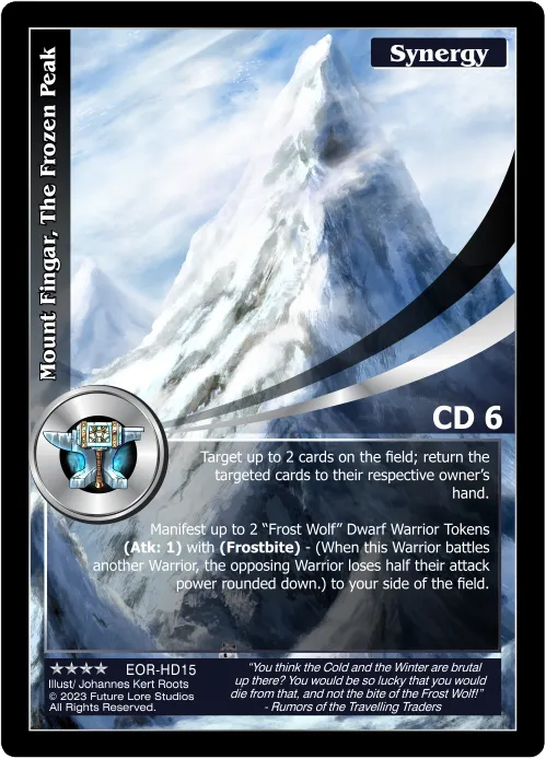 Mount Fingar, The Frozen Peak (Renown) EOR-HD15