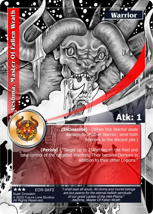 Aeshma, Master Of Fallen Wrath (Rare) EOR-SKF2