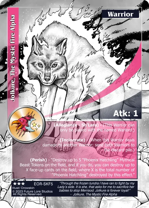 Jolkure, The Mystic Fire Alpha (Rare) EOR-SKF5