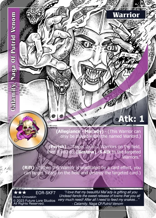 Calamity, Naga of Putrid venom (Rare) EOR-SKF7