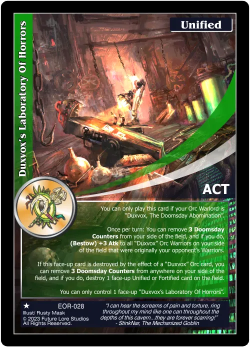 Duxvox's Laboratory Of Horrors (Common) EOR-028