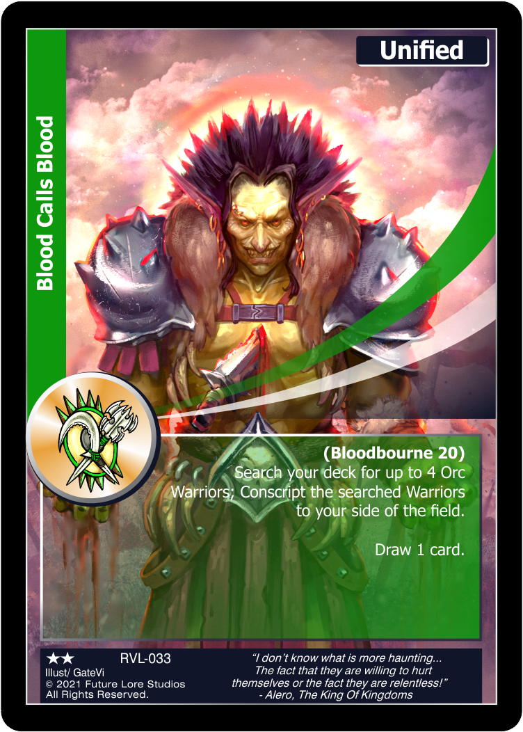 Blood Calls Blood (Uncommon) RVL-033