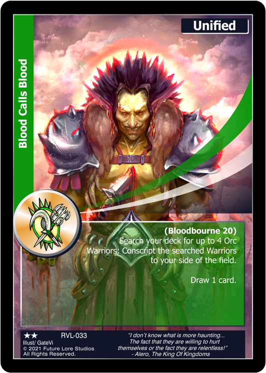 Blood Calls Blood (Uncommon) RVL-033