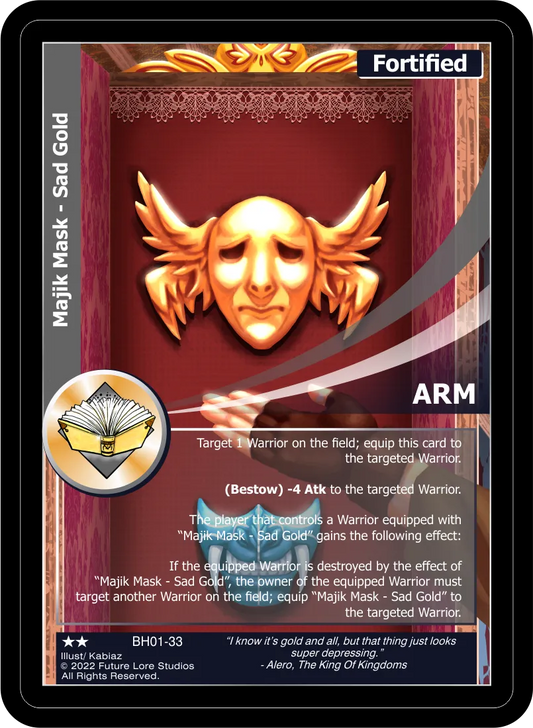 Majik Mask - Sad Gold (Uncommon) BH01-33