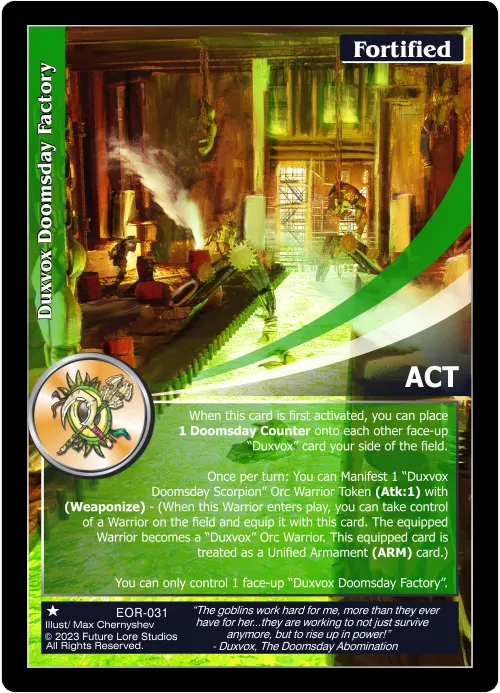 Duxvox Doomsday Factory (Common) EOR-031