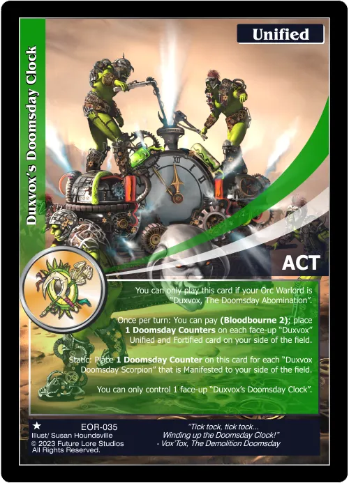 Duxvox's Doomsday Clock (Common) EOR-035