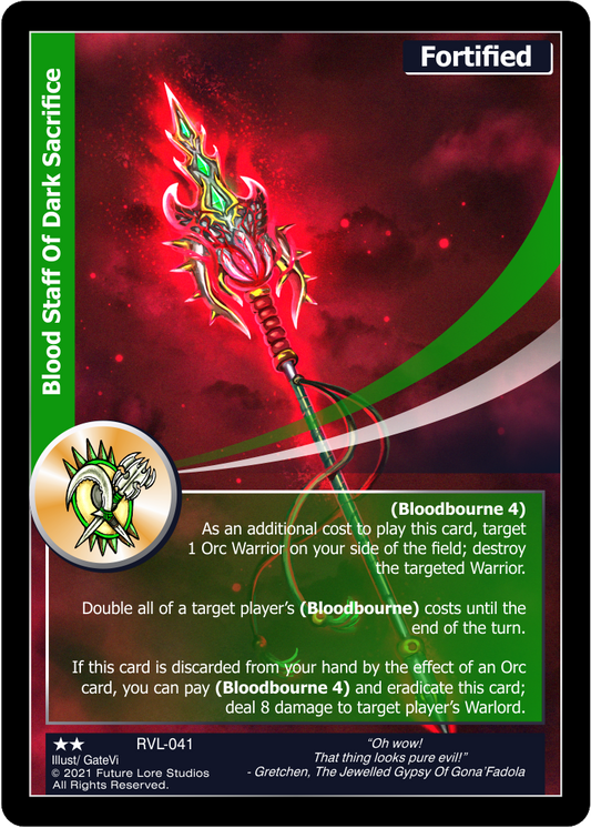 Blood Staff Of Dark Sacrifice (Uncommon) RVL-041